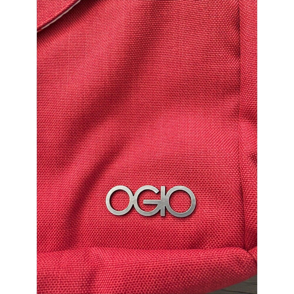 OGIO Brooklyn Red Tablet Purse Cross Body Messenger Bag Satchel Lined Travel - Picture 2 of 8